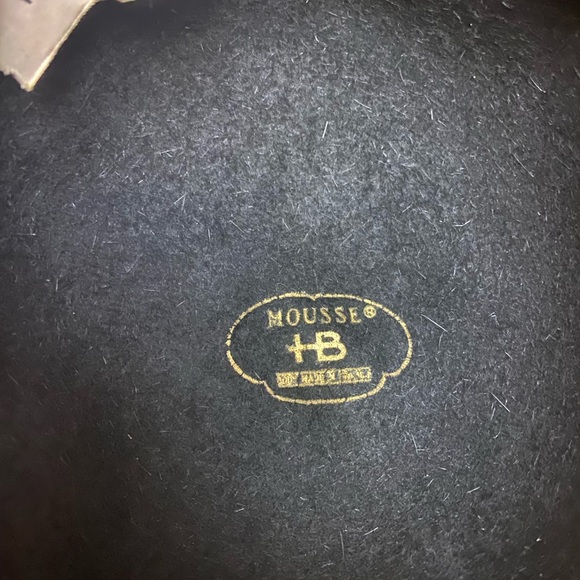 Mousse HB Womens Long Fur Felted Black Hat Vintage 50s/60s main image 6
